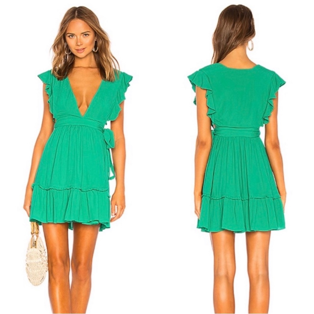 Majorelle Revolve Misty Dress in Kelly Green Size XS‎ NWT
